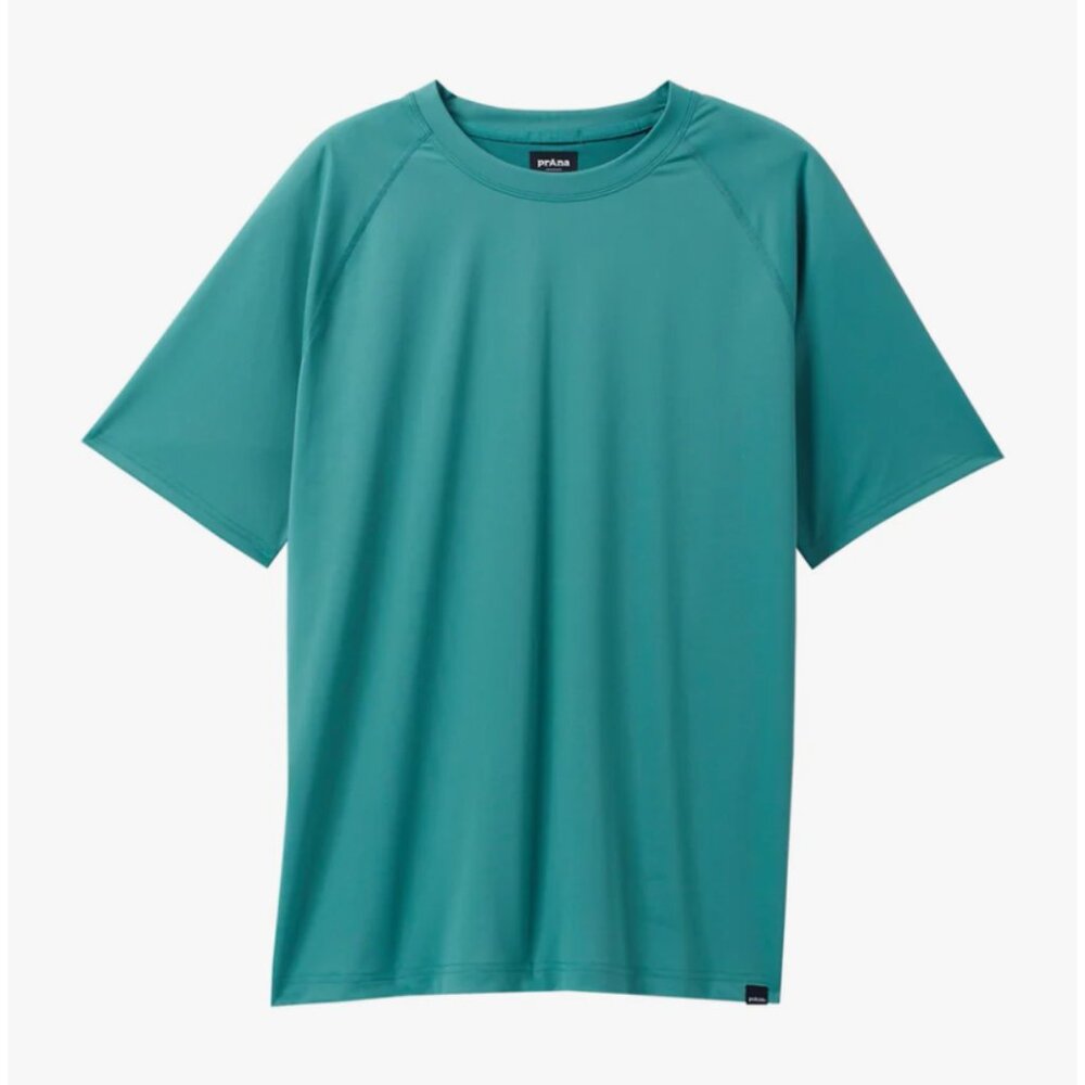 prAna - Men's Lost Sol Short Sleeve Crew Shirt - Cove
